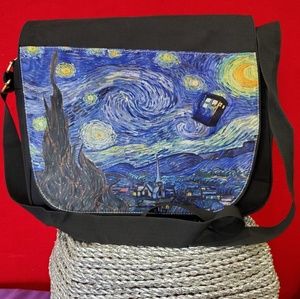 Doctor Who/ Starry Night Messenger Bag